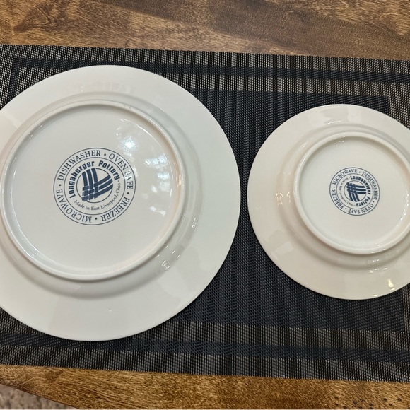 Longaberger Pottery salad/ dessert plate & dinner plate 
10”
7” - Picture 3 of 3